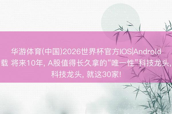 华游体育(中国)2026世界杯官方IOS|Android手机app下载 将来10年, A股值得长久拿的“唯一性”科技龙头, 就这30家!